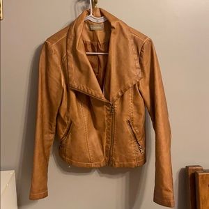 NEVER WORN Bagatelle Faux Leather Moto Jacket